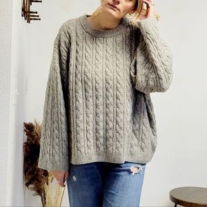 H&M Oversized Gray Sweater